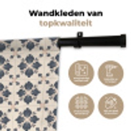 Bladvorm - Klassiek - Kleurrijk Wandkleed katoen klein 269 -sfeer2