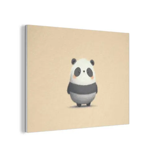Panda - Beige - Minimalistisch PET vilt klein -3d