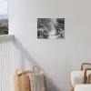 Bos - Winter - Bomen - Natuur - Pad - Sneeuw tuinposter los doek klein -sfeer8