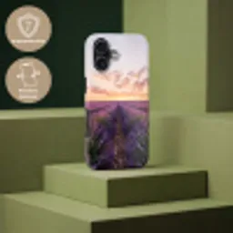 Landschap - Lavendelveld - Paars Toughcase MagSafe Apple iPhone 17 klein -USP_PrintM_NL