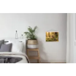 Houtsnip - Bos - Bladeren - Herfst - Gecamoufleerd textielposter latten blank klein -woonkamer