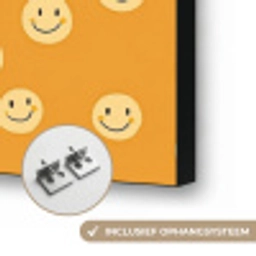 Smileys - Retro - Heel Textielframe zwart klein 947 -USP_ophangsysteemNL