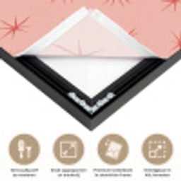 Sterretjes - Patroon - Oranje Textielframe zwart klein 947 -USP_feed_closeupNL