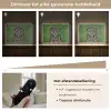 Panter - Zebrapatroon - Groen Light Box met batterij (Wandlamp) middel -USP_dimbaarNL