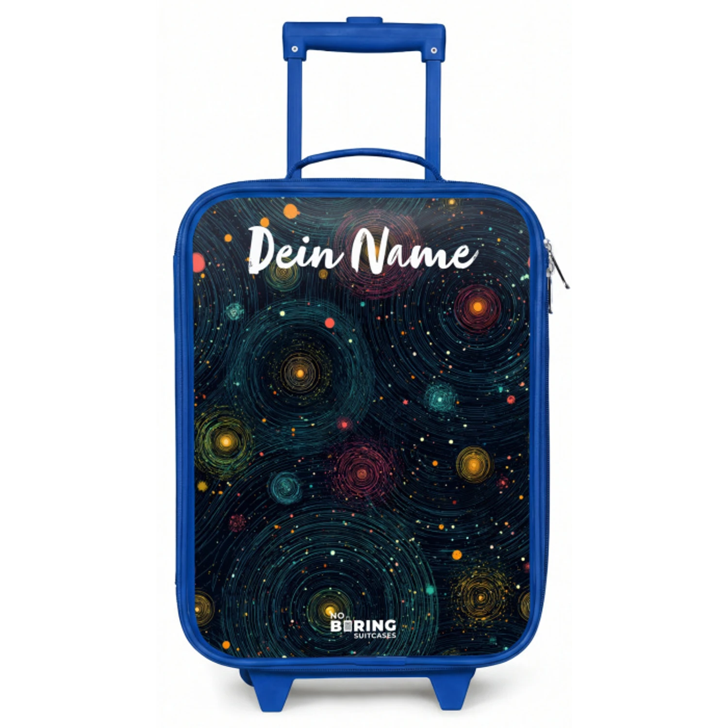 Sterren - Planeten - Kleurrijk Kinderkoffer - Blauw klein -zz3dotto