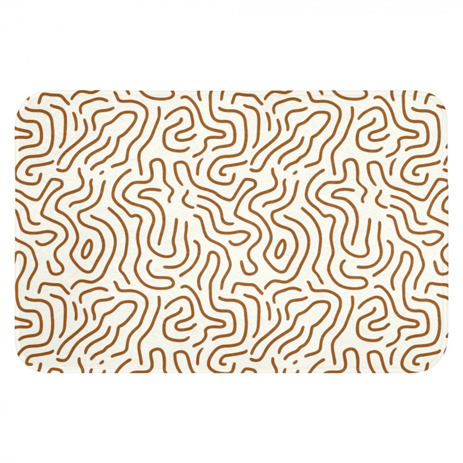 Minimalistisch - Patroon - Terracotta Badmat klein 997 -3d