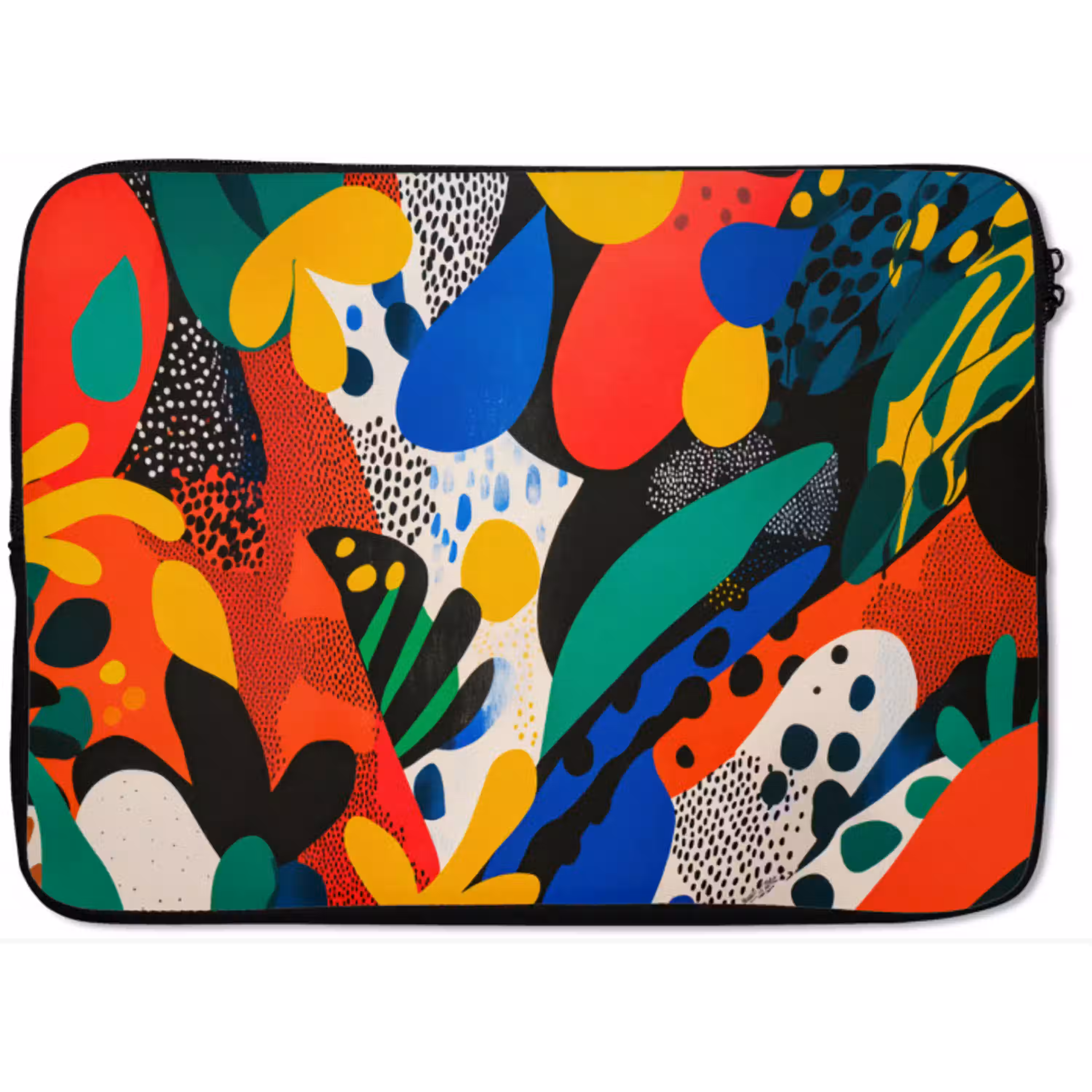 Abstract - Planten - Vormen - Kleurrijk laptophoes neopreen klein -zkaufland3dotto