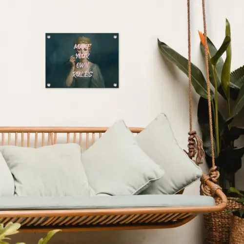 Klassiek - Sierlijk - Roze tuinposter los doek klein -sfeer7