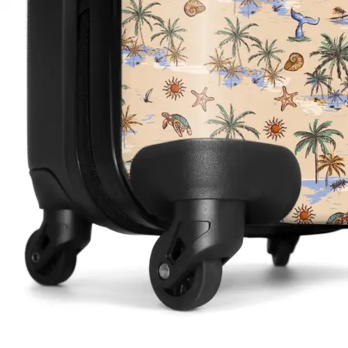 Vakantie eiland print NBS - Handbagage koffer - Kinderen Unisex middel -wiel
