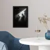 Saxofonisten - Hoeden - Rook - Licht fotolijst zwart zonder passe partout klein -sfeer4