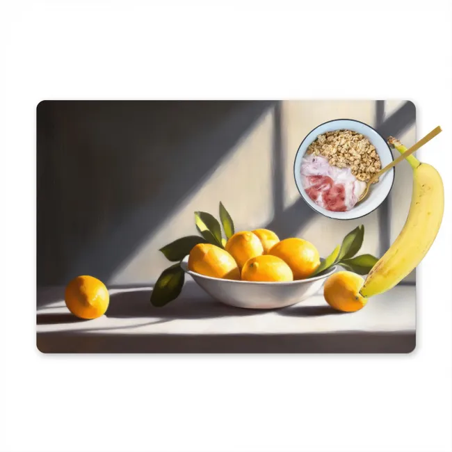 Citroenen - Stilleven - Geel Placemat vinyl groot -zzzproduct_Kitchenyeah-website