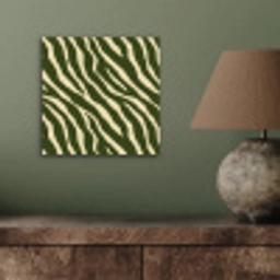 Zebra - Patroon - Groen aluminium wit klein 46 -sfeer2