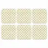 Symmetrisch - Motief - Beige onderzetter kurk middel 366 -3d