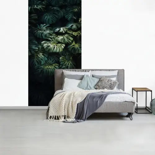 Plant - Monstera - Lichtinval fotobehang vinyl groot -slaapkamer