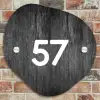 Donker hout - Traditioneel Naambord Organisch middel -sfeer10