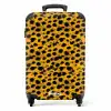 Goudgele panterprint NBS - Handbagage koffer - Volwassenen Unisex middel -productfoto_recht
