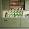 Keramiek -  Structuur - Groen - Wit keuken achterwand 2 middel 871 -sfeer3