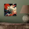 Witte vos - wolken - maan aluminium wit klein -sfeer2