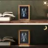 Kreeft - Delftsblauw - Schild - Stoer Light Box met kabel (Tafellamp) klein -sfeer3