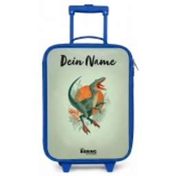 Dier - Dino - Natuur Kinderkoffer - Blauw klein -zz3dotto