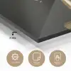 Goudbruine - Bladeren - Vaas - Herfstachtig plexiglas 5mm klein -sfeer2