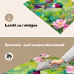 Kolibrie - Bloemen - Natuur - Kleurrijk Inductie beschemer met haakjes klein -ky-schoon-de