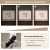 Hartjes - Pastel - Liefde - Moeder Light Box met batterij (Wandlamp) middel -USP_dimbaarNL