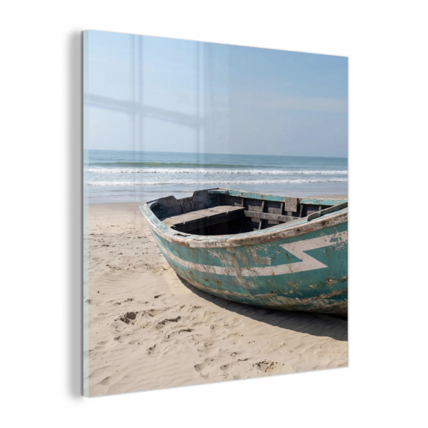 Boot - Zandstrand - Zee plexiglas 5mm klein -z3d