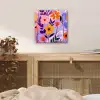 Bloemen - Kleurrijk - Bladeren aluminium wit klein -sfeer3