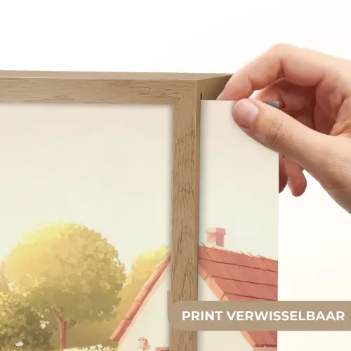 Schapen - Huisje - Platteland Light Box met batterij (Wandlamp) middel -USP_websiteprintNL