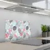 Bladeren - Jungle - Pastel - Tropisch keuken achterwand spatscherm klein -3d_schuin