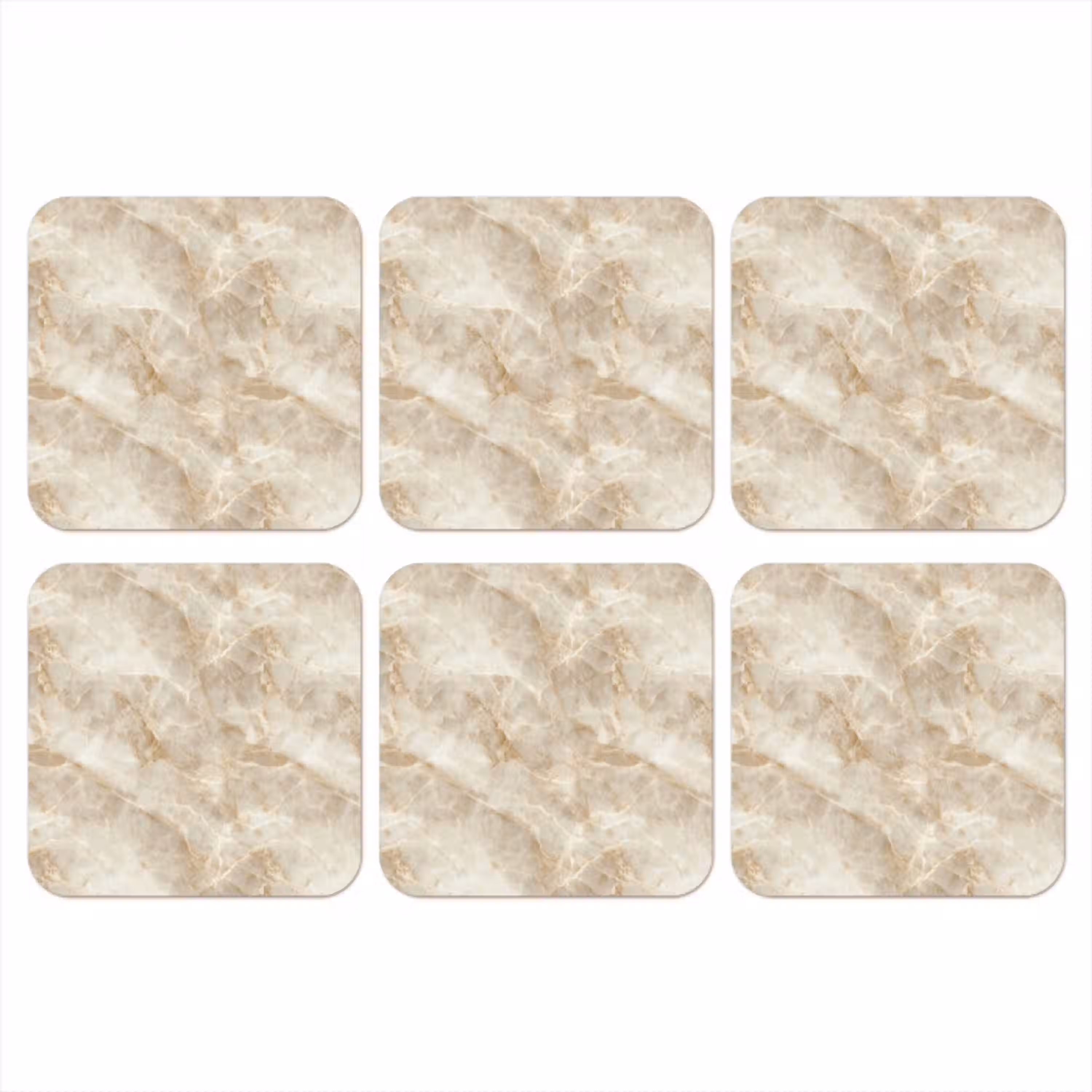 Lichtbeige - Onyx - Subtiel onderzetter kurk middel 366 -3d