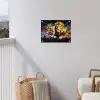 Leeuwen - Schilderij - Kleuren tuinposter los doek klein -sfeer8