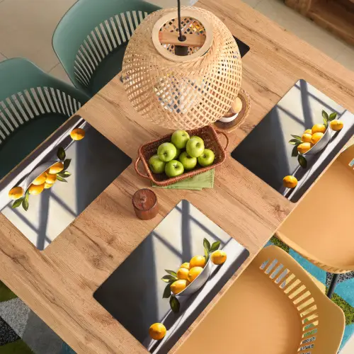 Citroenen - Stilleven - Geel Placemat vinyl groot -zzsfeer5_Kitchenyeah-website