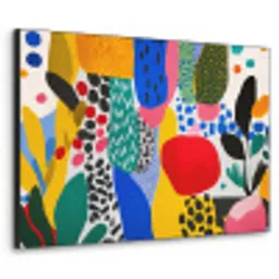 Stippen - Vormen - Modern - Kleuren Textielframe - compleet frame klein -3d
