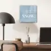 Sneeuw - Winter - Blauw - Let it snow plexiglas 5mm klein -sfeer6