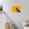 Papaja - Oranje - Topisch tuinposter los doek klein -sfeer8