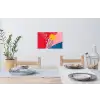 Bladeren - Zon - Abstracte vormen Muursticker klein -eettafel