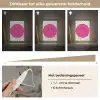 Smiley - Roze - Stippen Light Box met kabel (Kinderlampje) klein -USP_dimbaarNL