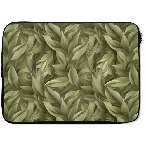 Bladeren - Modern - Groen laptophoes neopreen klein 279 -zkaufland3dotto