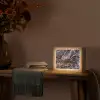 Marmer - Goud - Roze Light Box met kabel (Tafellamp) klein -sfeer4