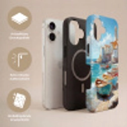 Boten - Rotsen - Zee - Zon Toughcase MagSafe Apple iPhone 17 klein -USP_Lagen_DE