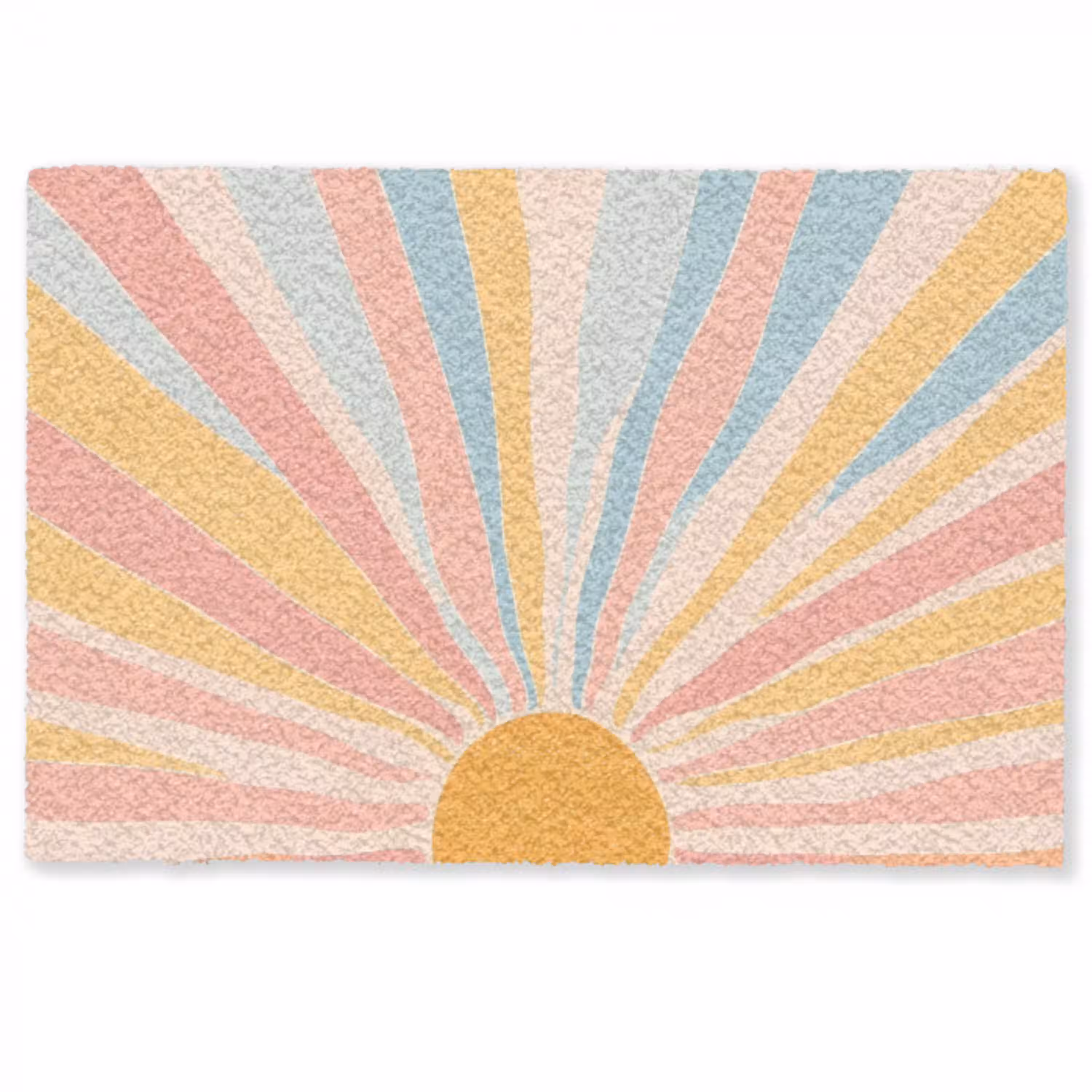 Illustratie - Zon - Pastelkleuren Deurmat klein -zkaufland3d