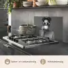 Vrouw - Koffie - Zwart - Wit keuken achterwand spatscherm klein -usp_NL
