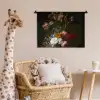 Vaas met bloemen - Schilderij van Rachel Ruysch Wandkleed katoen klein -wsfeer5_kind