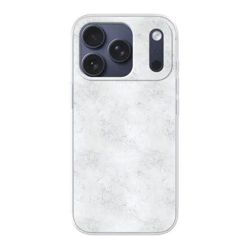 Lichtgrijs - Betonstructuur - Subtiel Telefoonhoesje iPhone 17 Pro klein 878 -3d