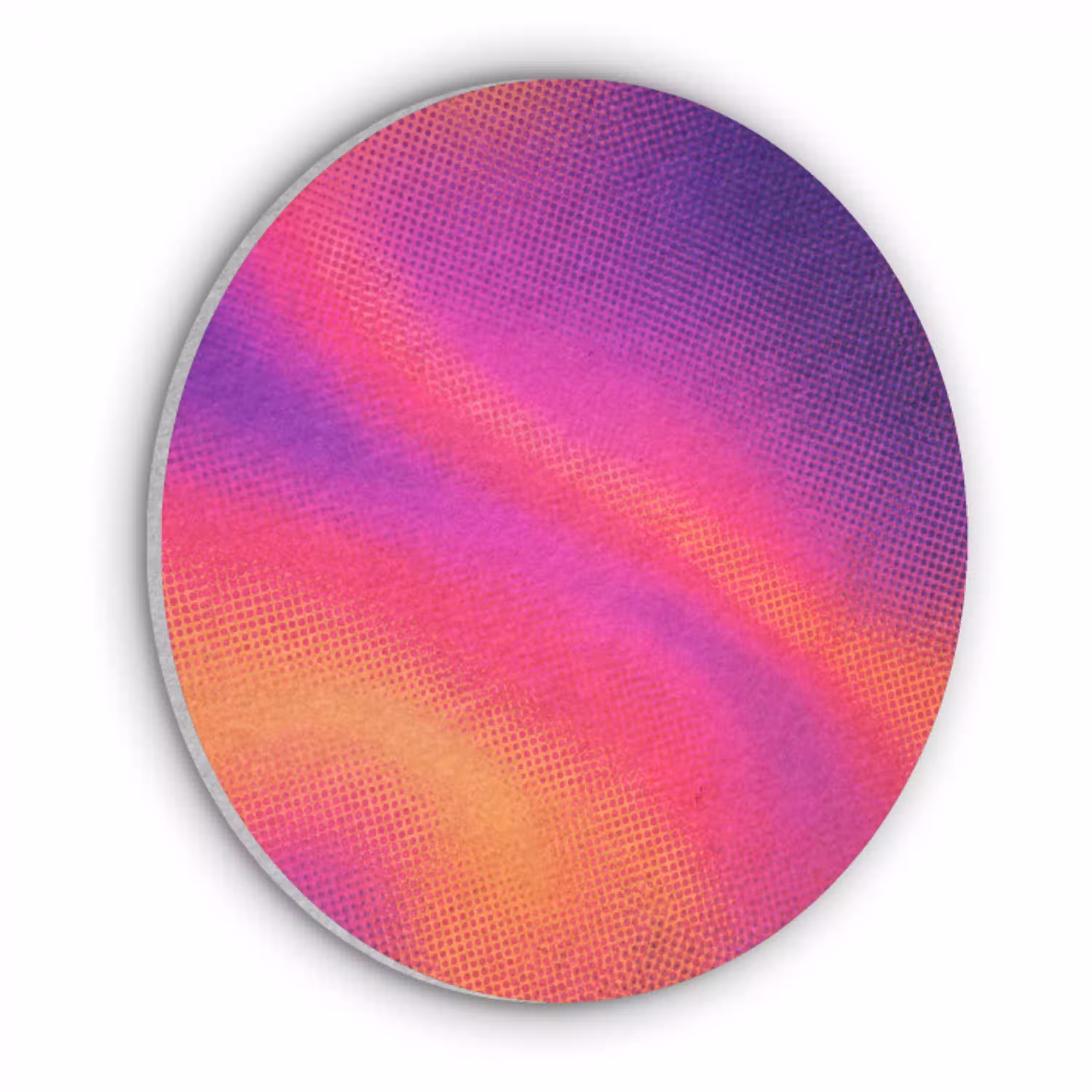Abstract - Patroon - Kleurverloop Akoestische PET Vilt - Rond klein -3d