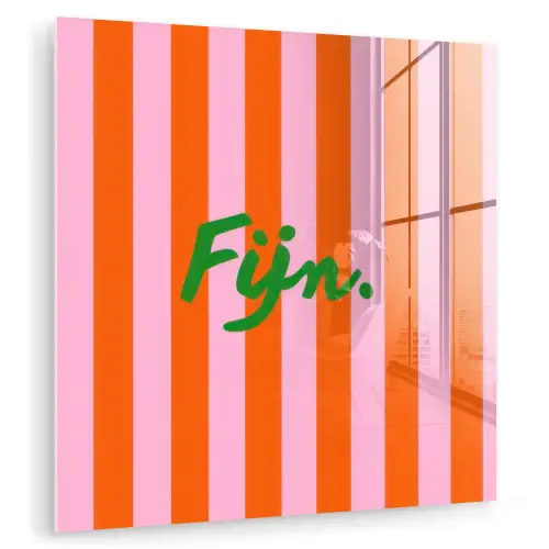 Patroon - Oranje - Fijn - Strepen plexiglas 5mm klein -zzzproduct_nieuw