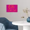 Oh la la - Oranje - Roze poster papier klein -sfeer3