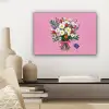 Bloemen - Quote - Kaartje - Kleurrijk canvas 2cm klein -sfeer6